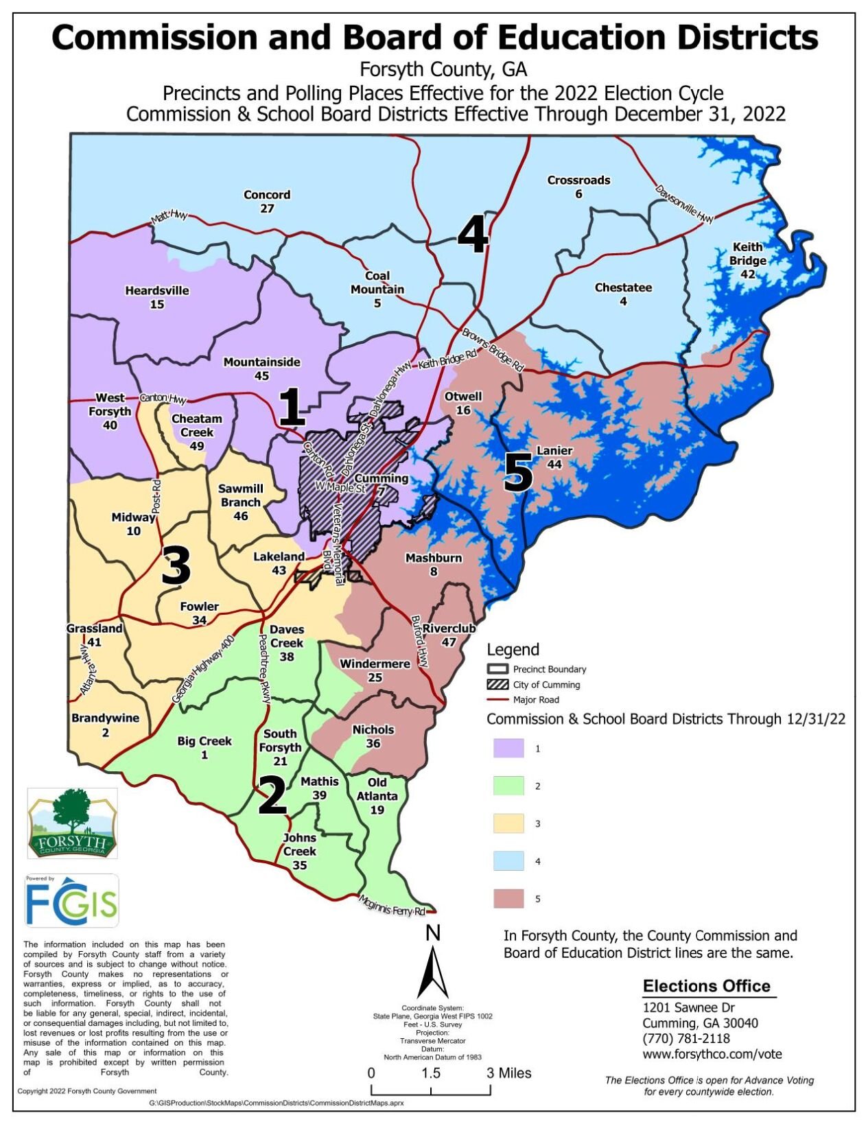 Forsyth County Commission And School Board Districts | | Appenmedia.com