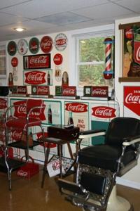 Tabouret / table / récipient Coca Cola vintage - France