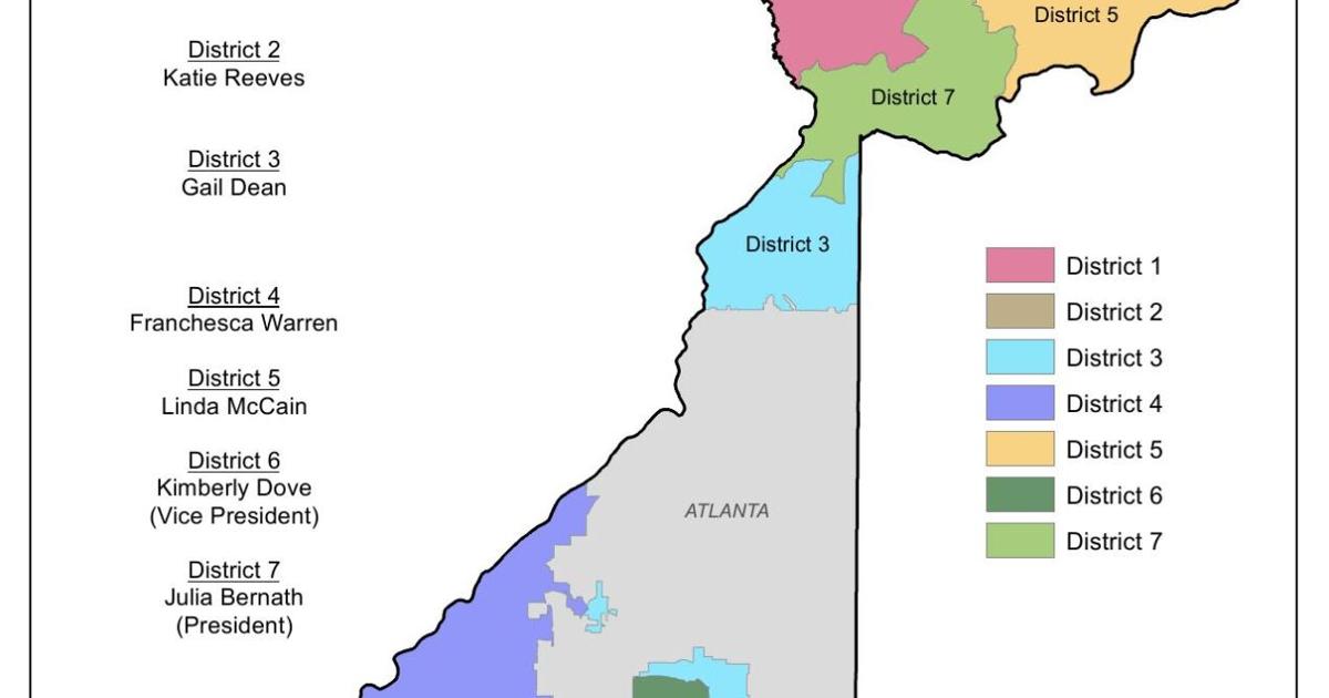 Fulton County School Board districts
