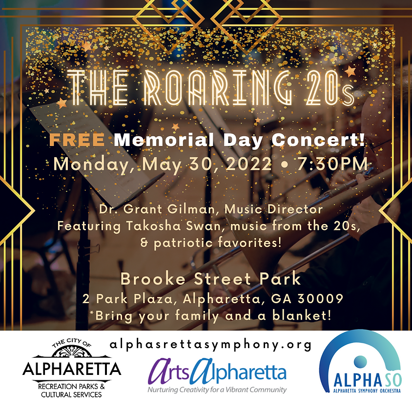 The Alpharetta Symphony Presents "The Roaring 20s" Calendar