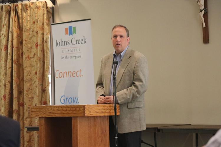 Secretary of State talks election security at Johns Creek chamber event