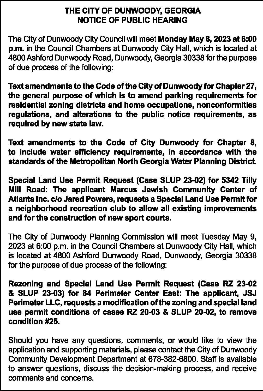 Notice of Public Hearing | Legal Notices | appenmedia.com