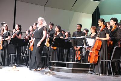 Chattahoochee High School’s orchestra and chorus