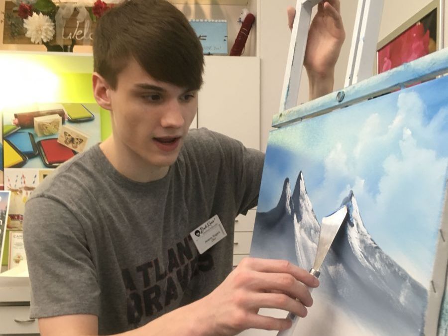 Certified Bob Ross instructor teaches local painting classes