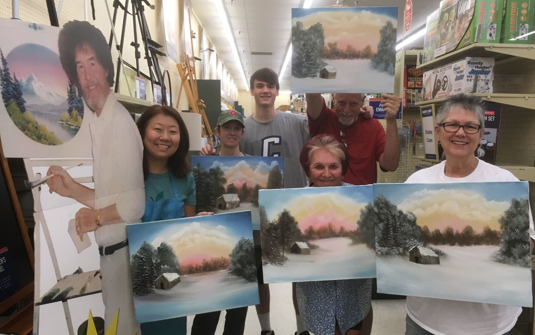 Certified Bob Ross instructor teaches local painting classes