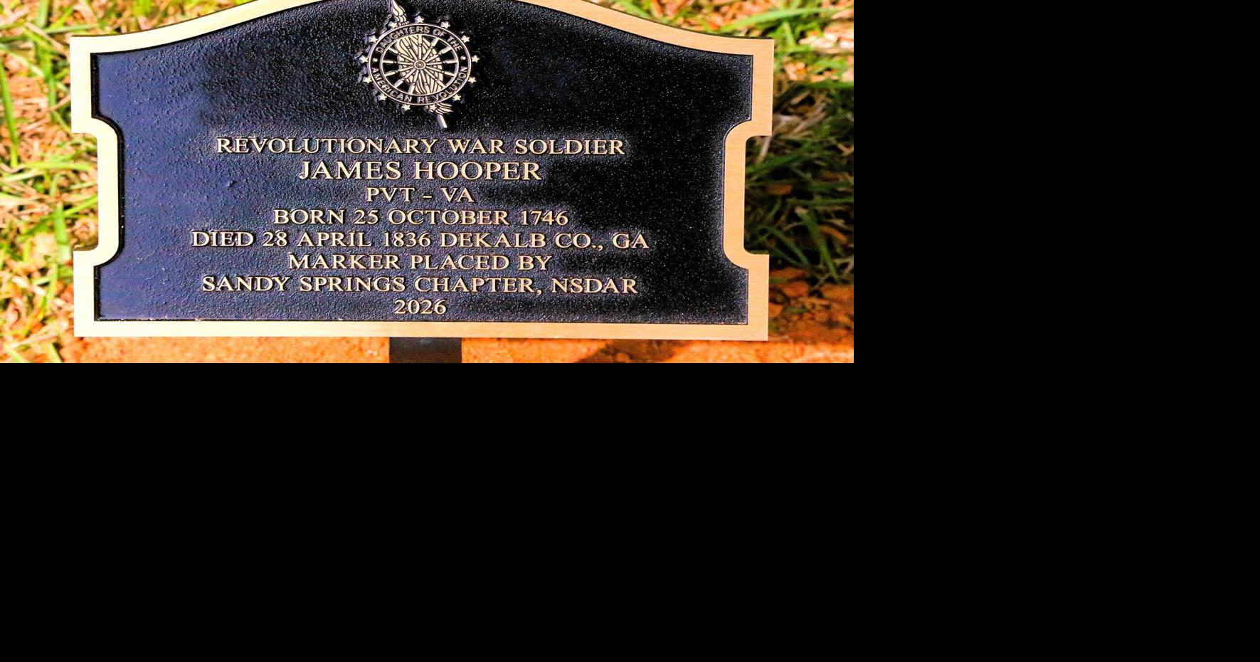 Honoring Pvt. James Hooper, Revolutionary War soldier