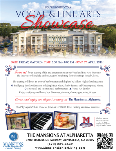 Vocal Fine Arts Showcase at The Mansions at Alpharetta Calendar