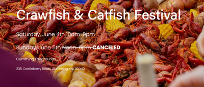 Crawfish & Catfish Festival cancelled