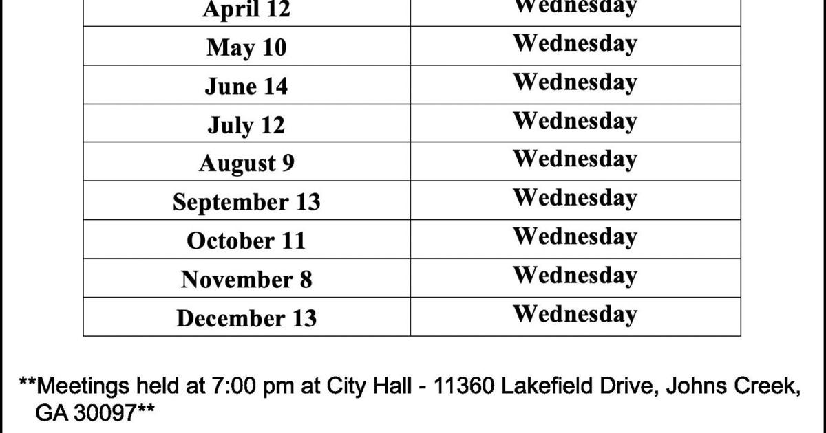 Public Notice 2023 Public Meeting Calendar Legal Notices