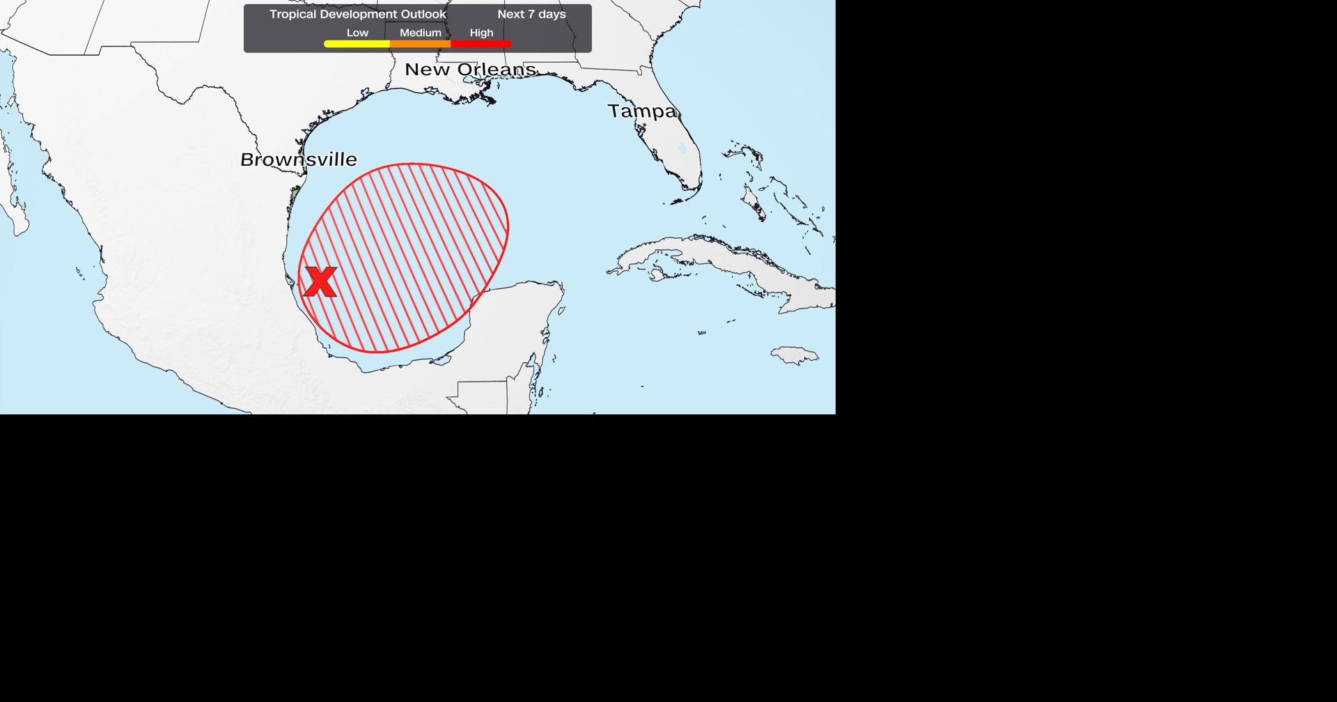 Tropical depression forms in the Gulf, forecast to strengthen into ...
