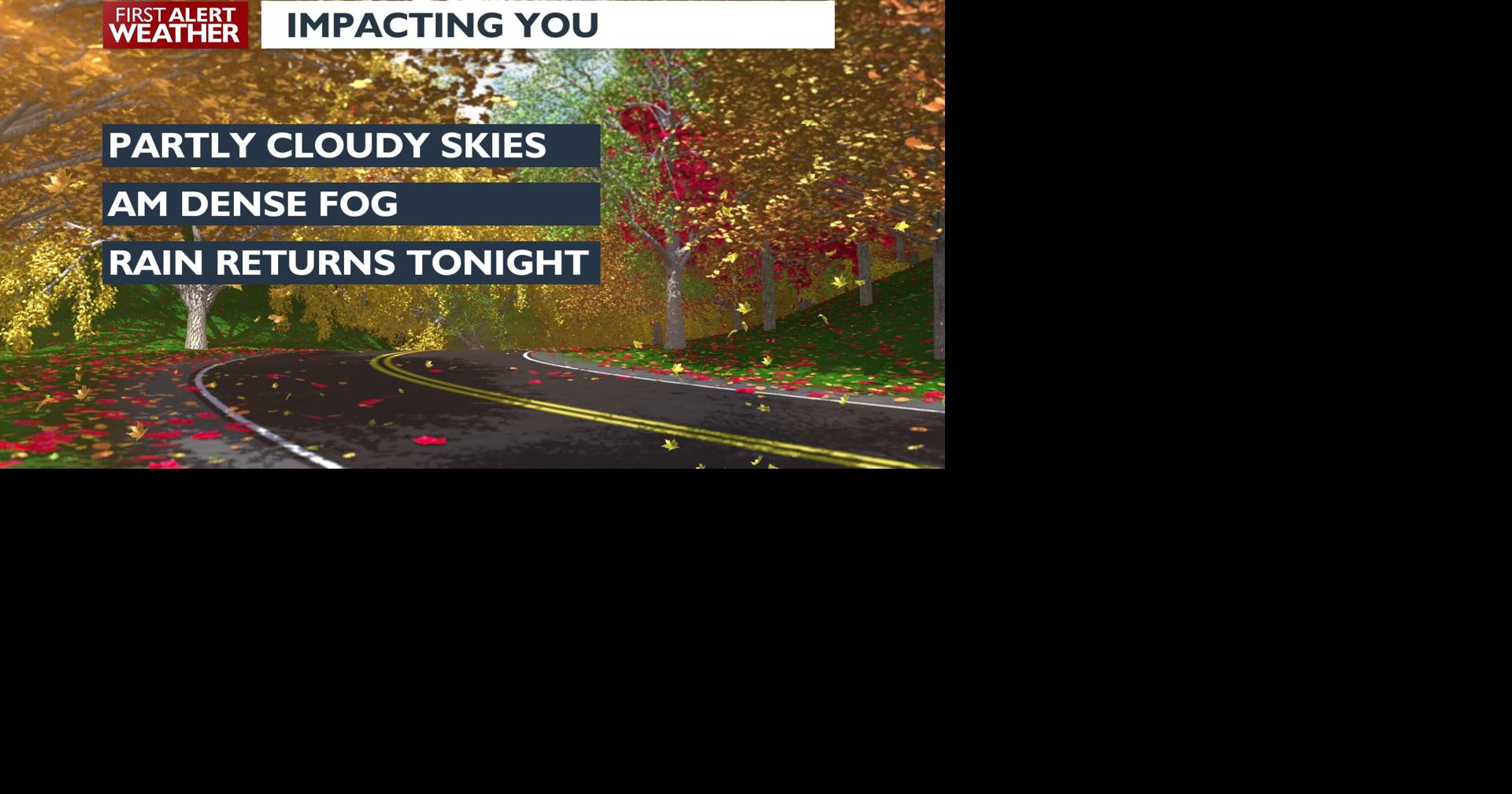 First Alert Weather - Dense AM fog followed by some sun, then evening ...