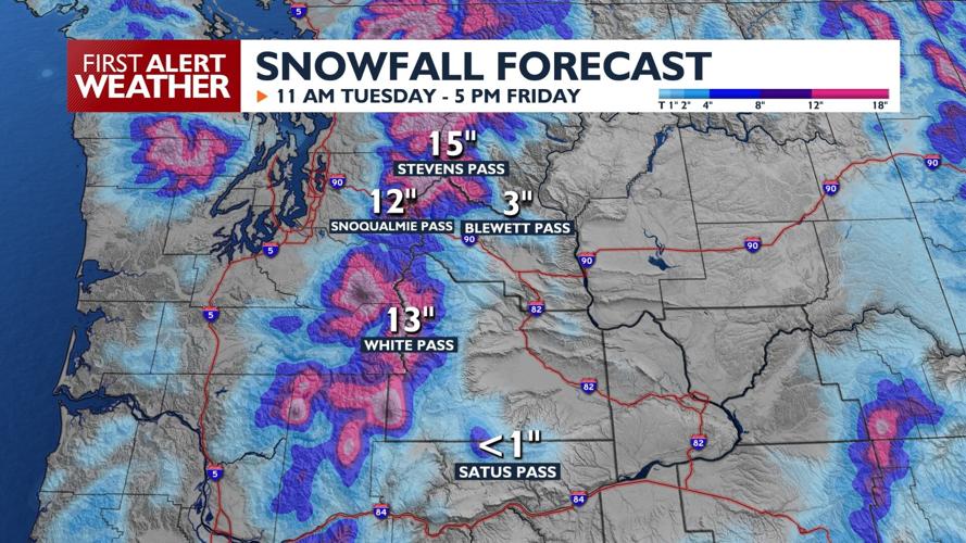 High winds Tuesday through Thursday, snowy mountain passes Tuesday ...