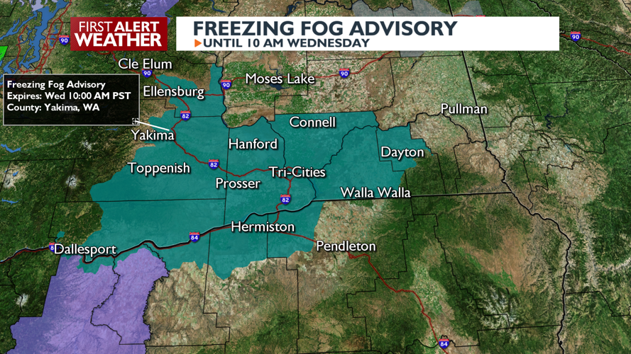 Wednesday Weather Forecast: Freezing fog advisory this morning, rain on ...