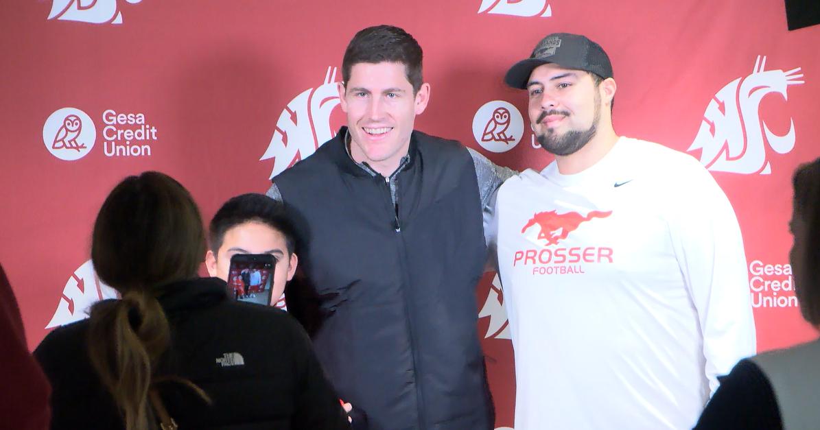 New Washington State football coach Kirby Moore meets fans in Richland