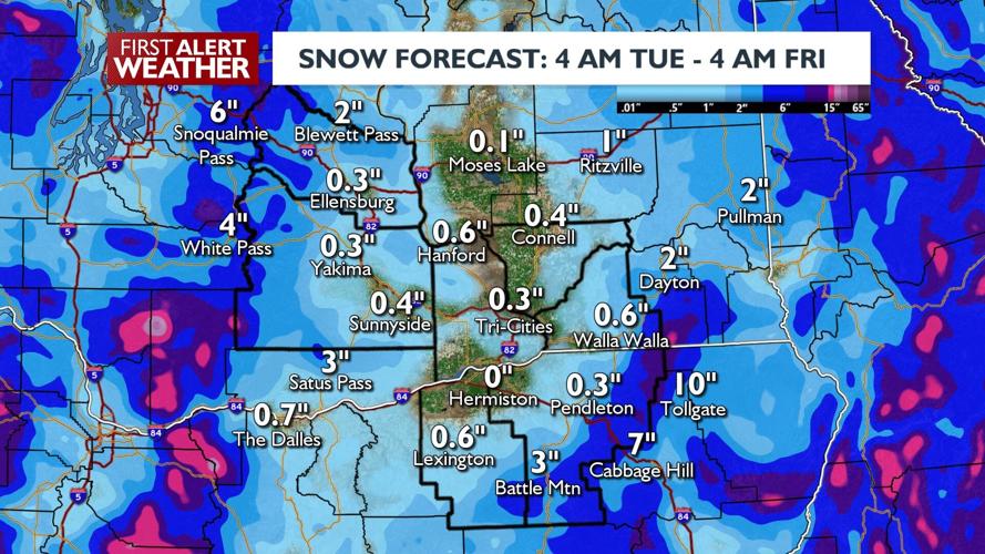 Trace amounts of low elevation snow this week | News ...