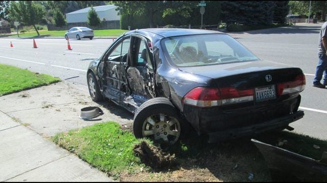 Driver arrested for DUI after hitting car, crashing through fence ...