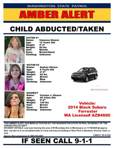 Washington law enforcement issues Amber Alert for two children last ...