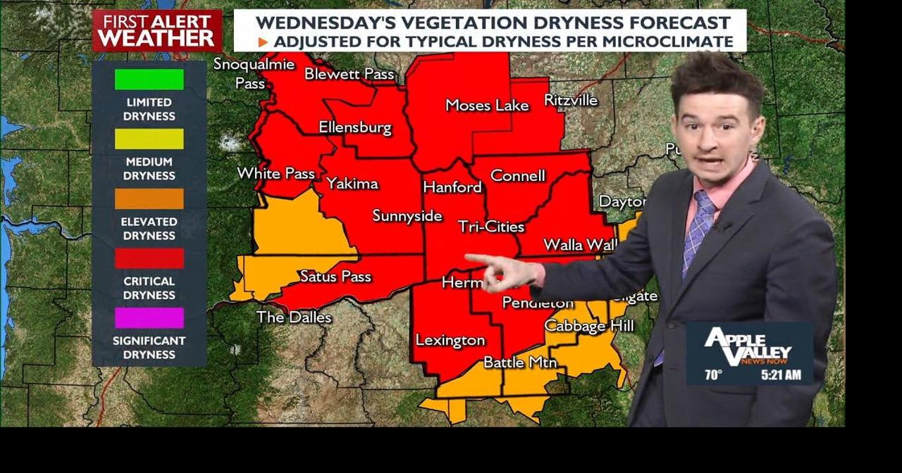 Dangerous fire weather Wednesday, more triple digit heat possible this ...