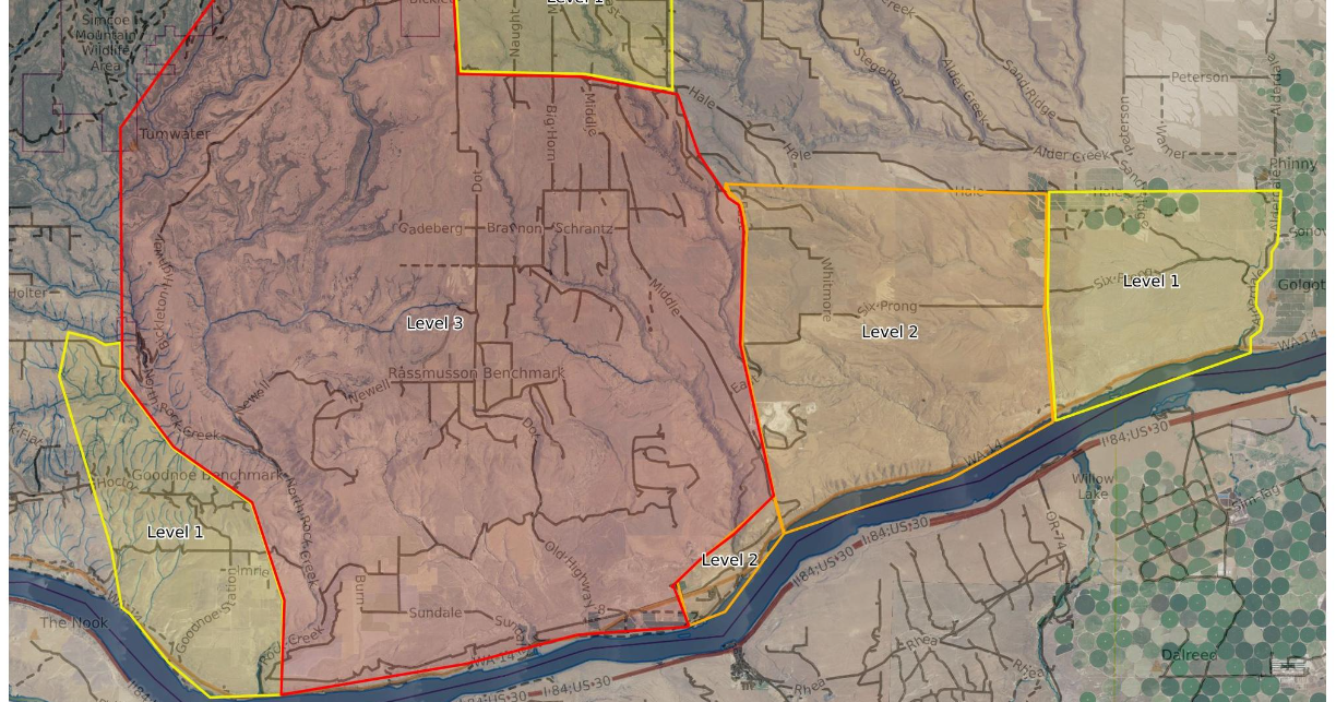 NEWELL ROAD WILDFIRE BLOG: New Level 2 evacuation notices for Bickleton/Cleveland area, what firefighters need now - Vimarsana News