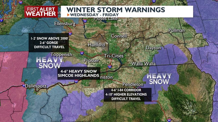 Snow Accumulations and Alerts: Winter Storm Warnings in Oregon and ...