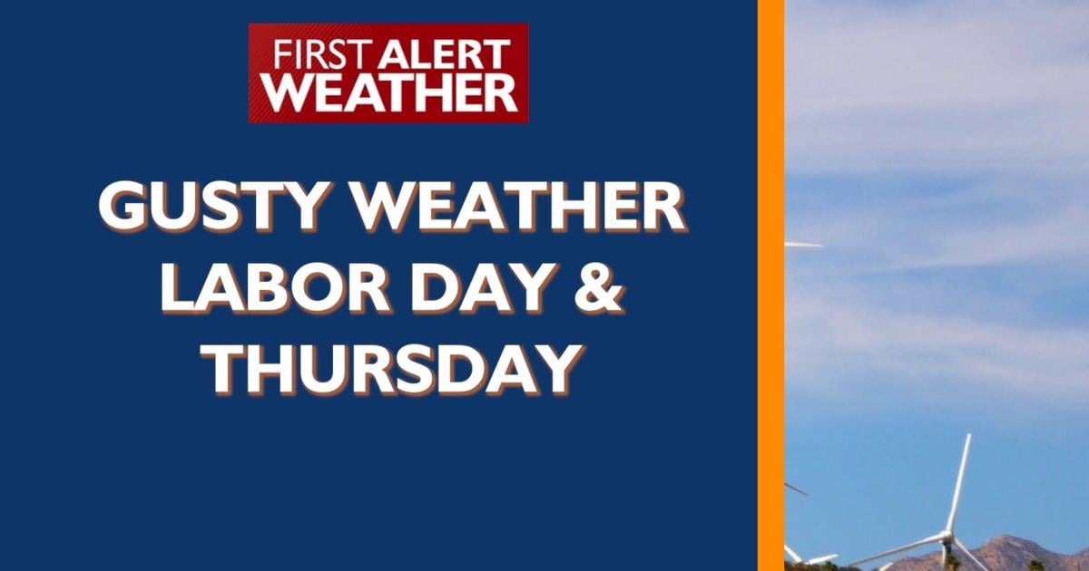 Read More Gusty weather Labor Day & Thursday, highs ~mostly~ staying in the 70s/80s