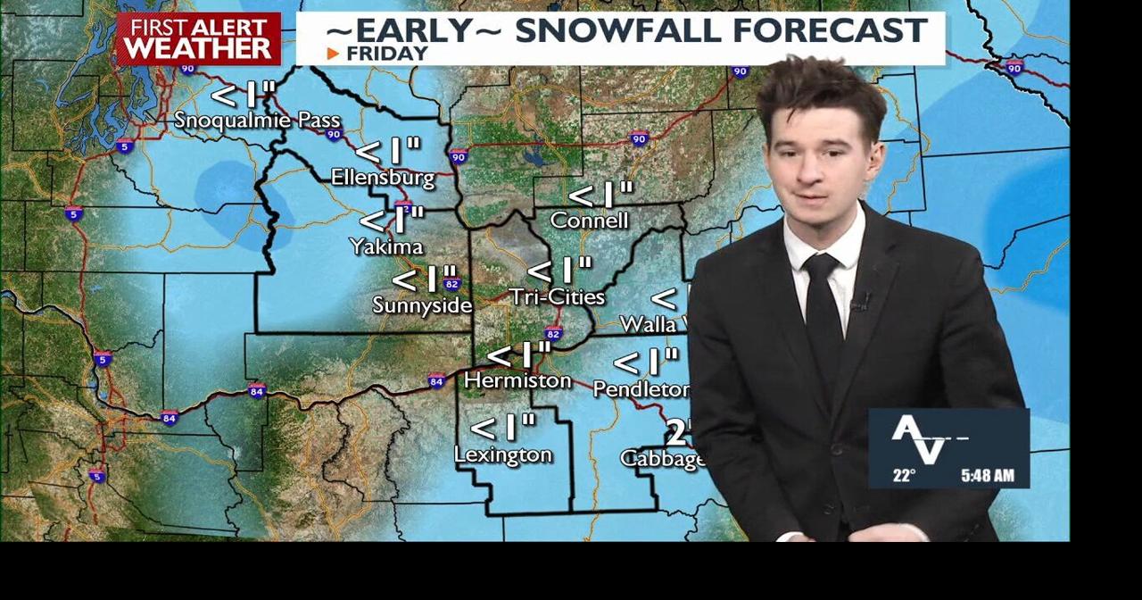 Cold and dry through Thursday, small chance for low elevation snow ...