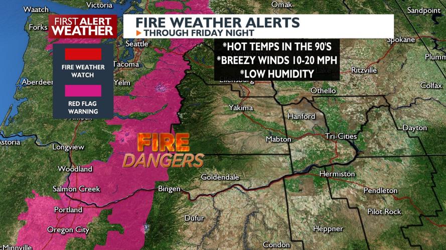 Heat Advisories in Place, Extreme Fire Danger Expected with Potential ...