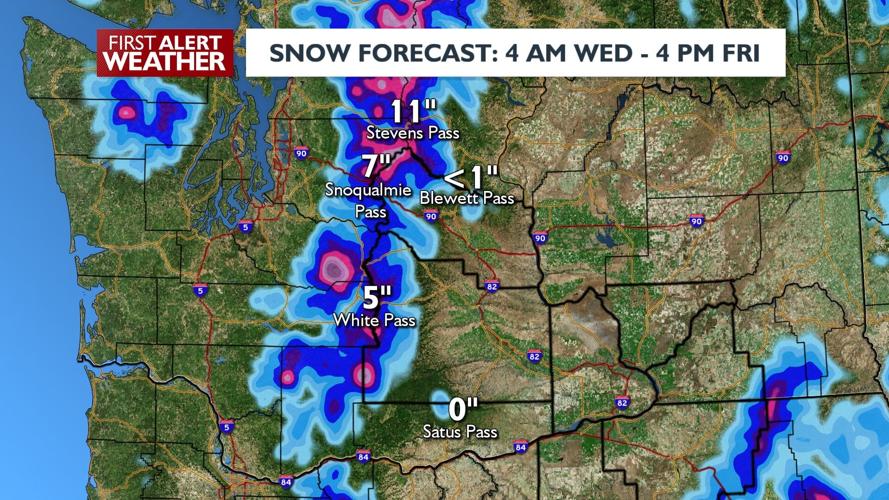 Rain possible Tuesday night into Wednesday, snowy passes Wednesday ...