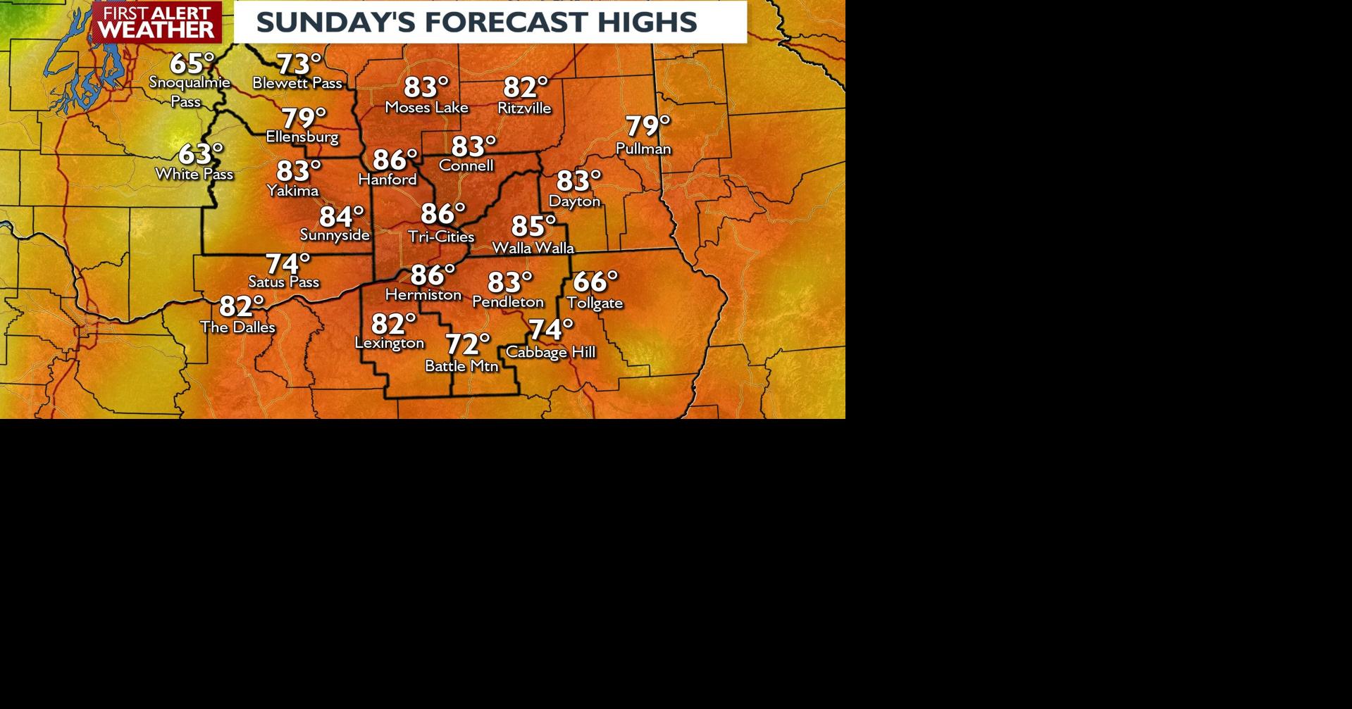 Breezy Conditions and Below-Normal Temperatures Forecasted for Sunday ...