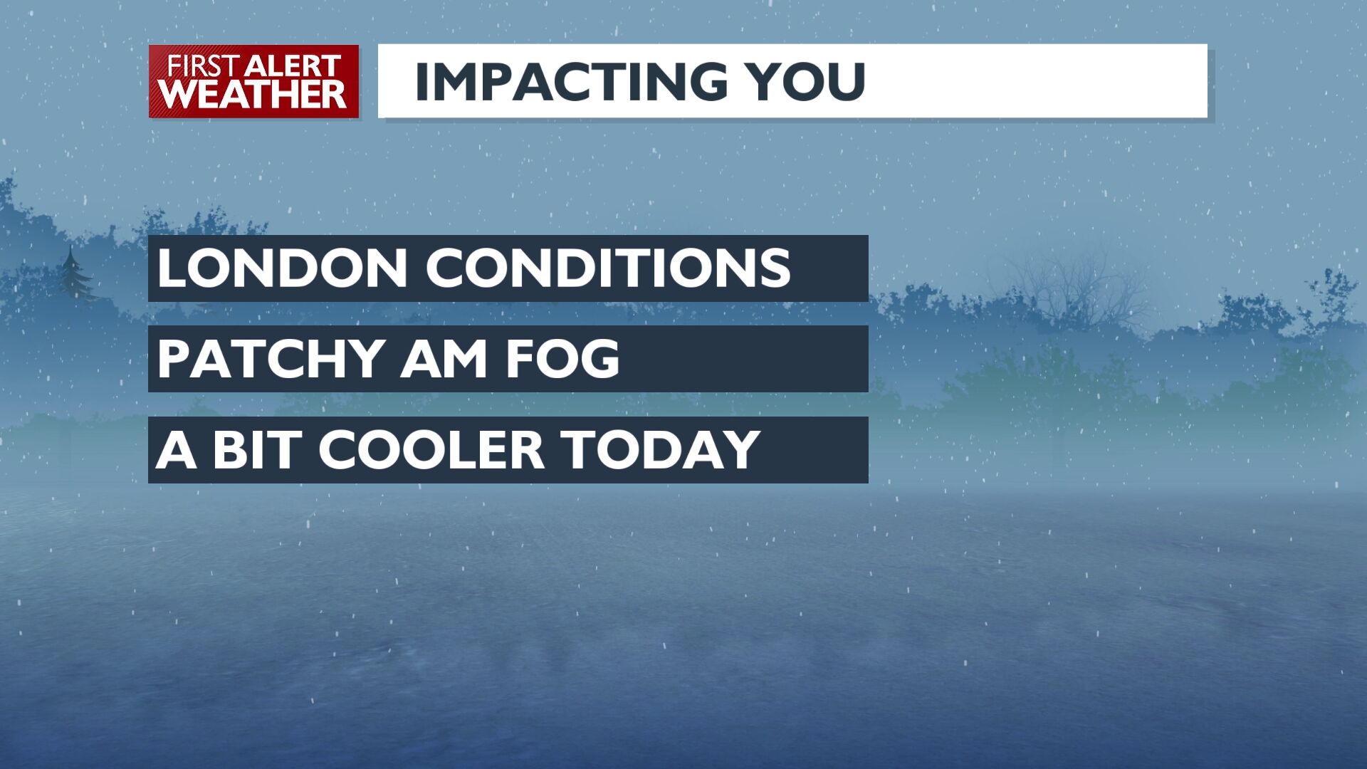 First Alert Forecast - Our Cloudy/foggy Weather Pattern Continues With ...