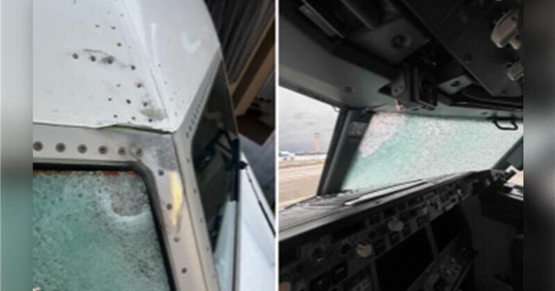 Weather balloon launched from Spokane collided with United flight, smashed windshield and injured pilot