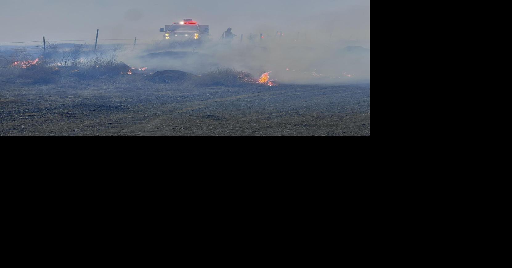 Benton County firefighters contain 100-acre grass fire south of Finley