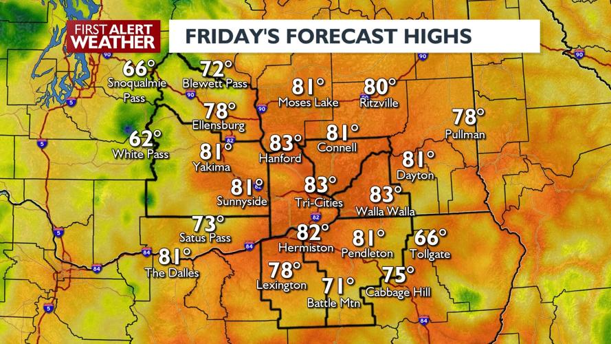 Dry and warm through Saturday, cooler and wetter pattern starts Mother ...