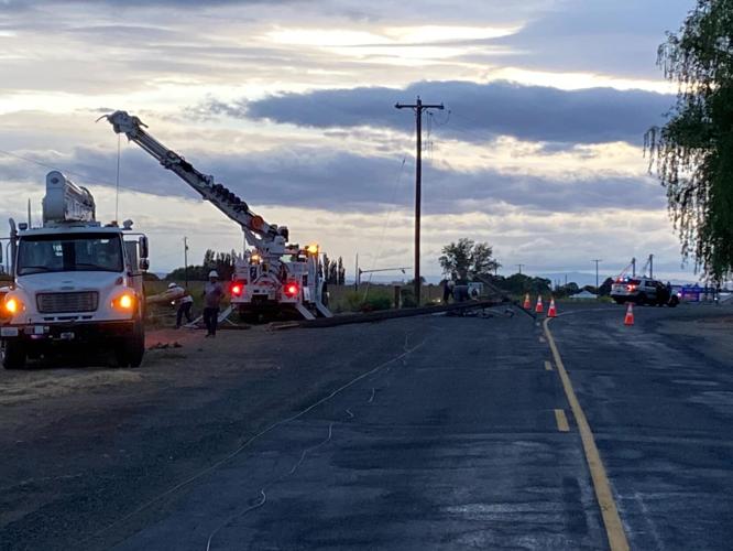 Car crashes into power pole Thursday evening, causes outage | Local ...