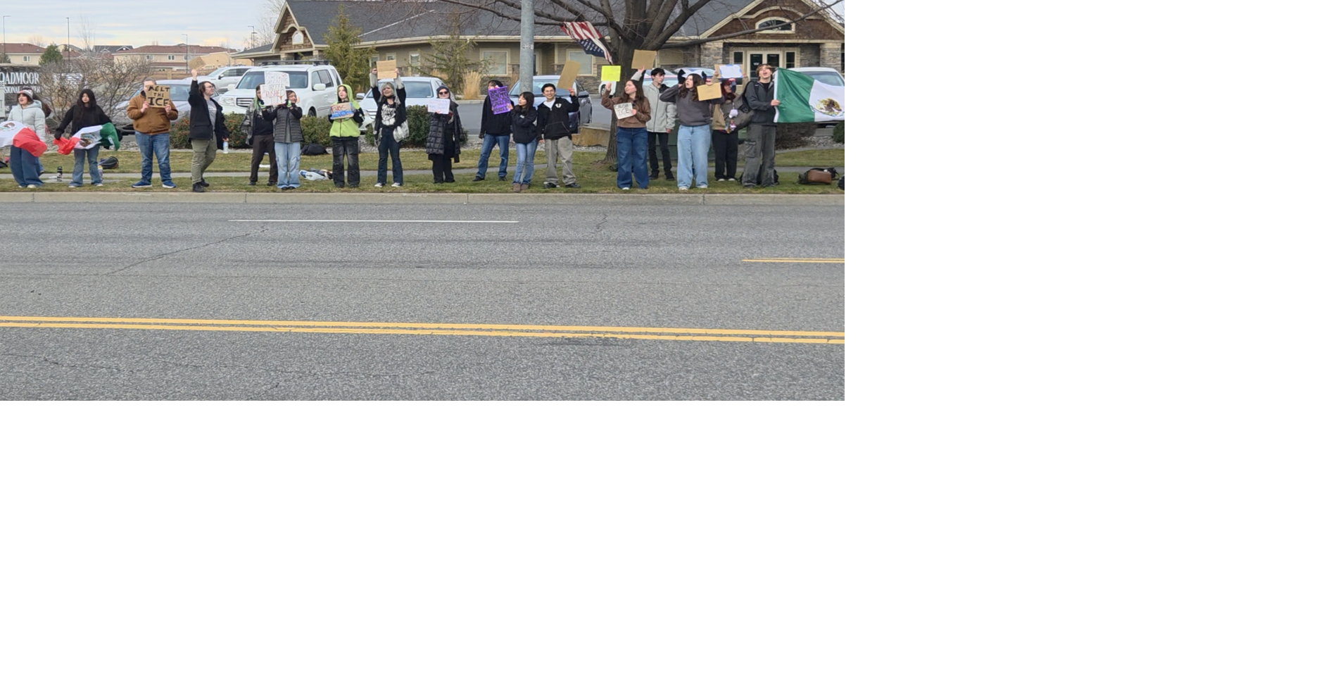 Delta High School students stage walkout to protest ICE actions