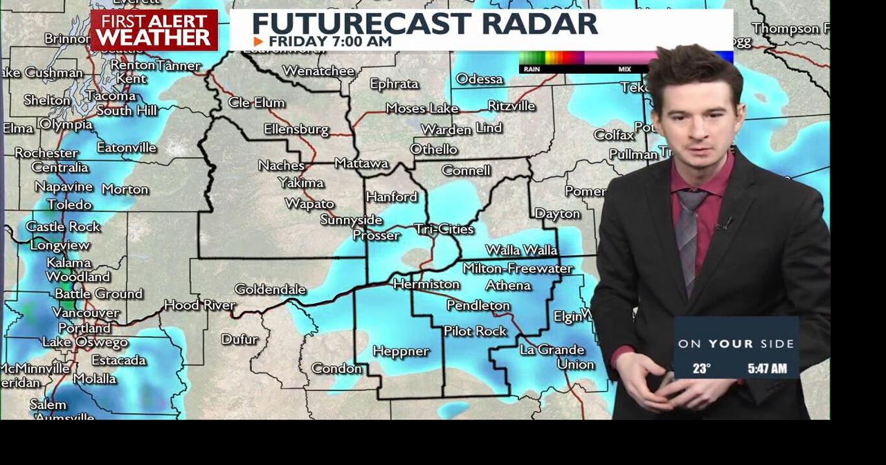 More low elevation snow likely today, more of a mountain snow event ...