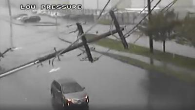 New video shows power pole crash onto car driving down Tukwila road ...