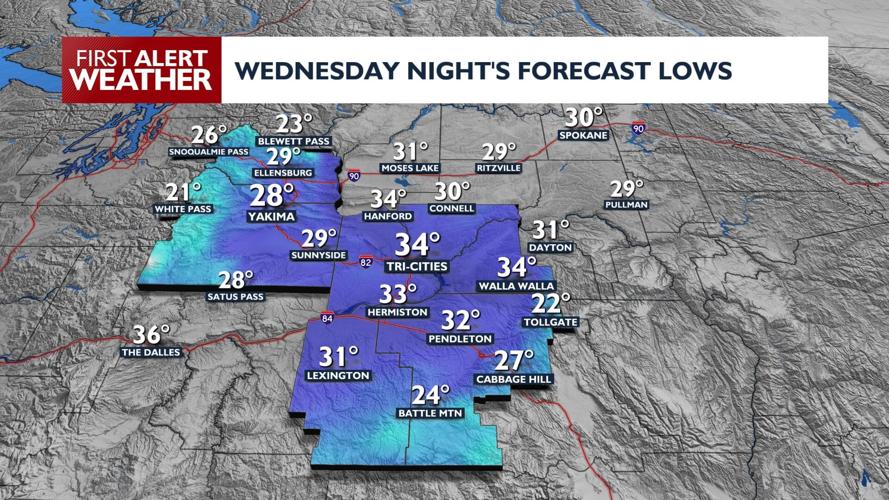 Snowy mountain passes through Thursday morning, high winds Wednesday ...