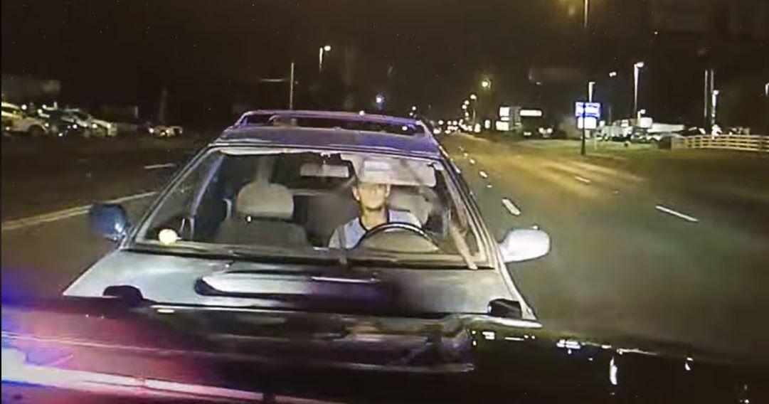 Dash cam footage shows suspected DUI driver colliding with patrol ...