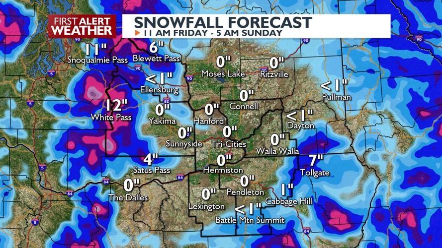 Snowy Cascade passes, damaging wind gusts possible into this weekend ...