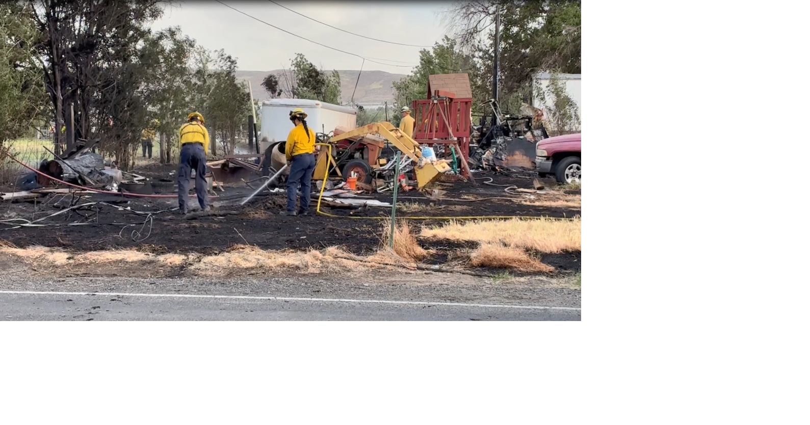 Fire near Riverview High School damages home, nearby vegetation