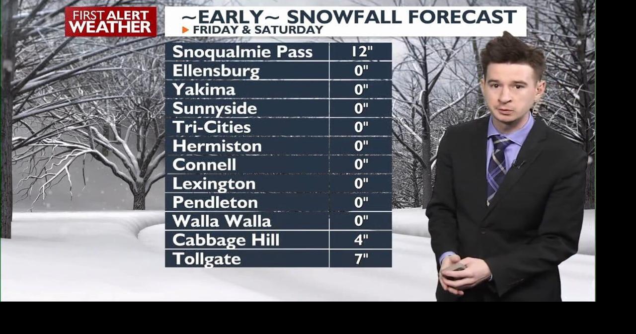 Big snow impacts expected for mountain passes for Friday through Sunday ...
