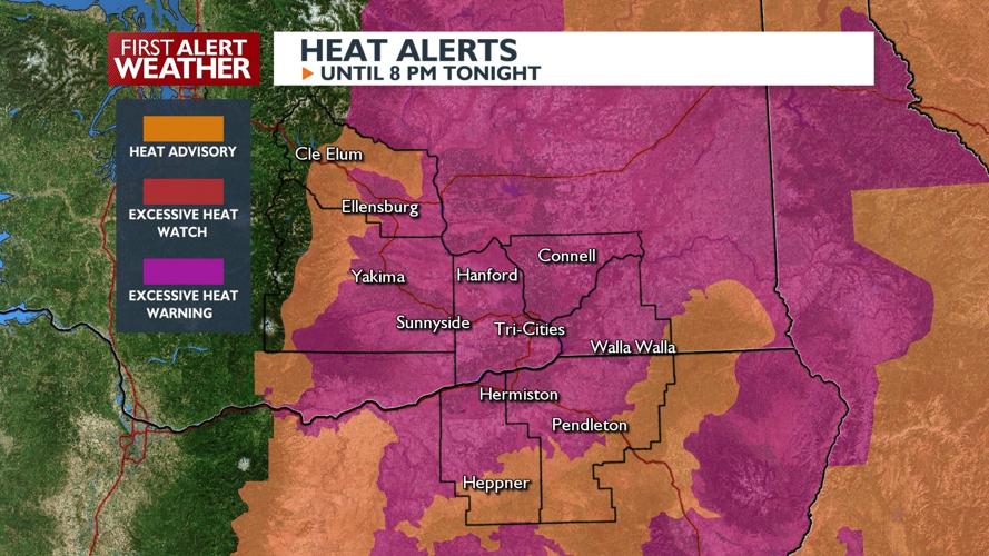 Dangerous heat with peak of heatwave on Friday. Thunderstorm chances ...