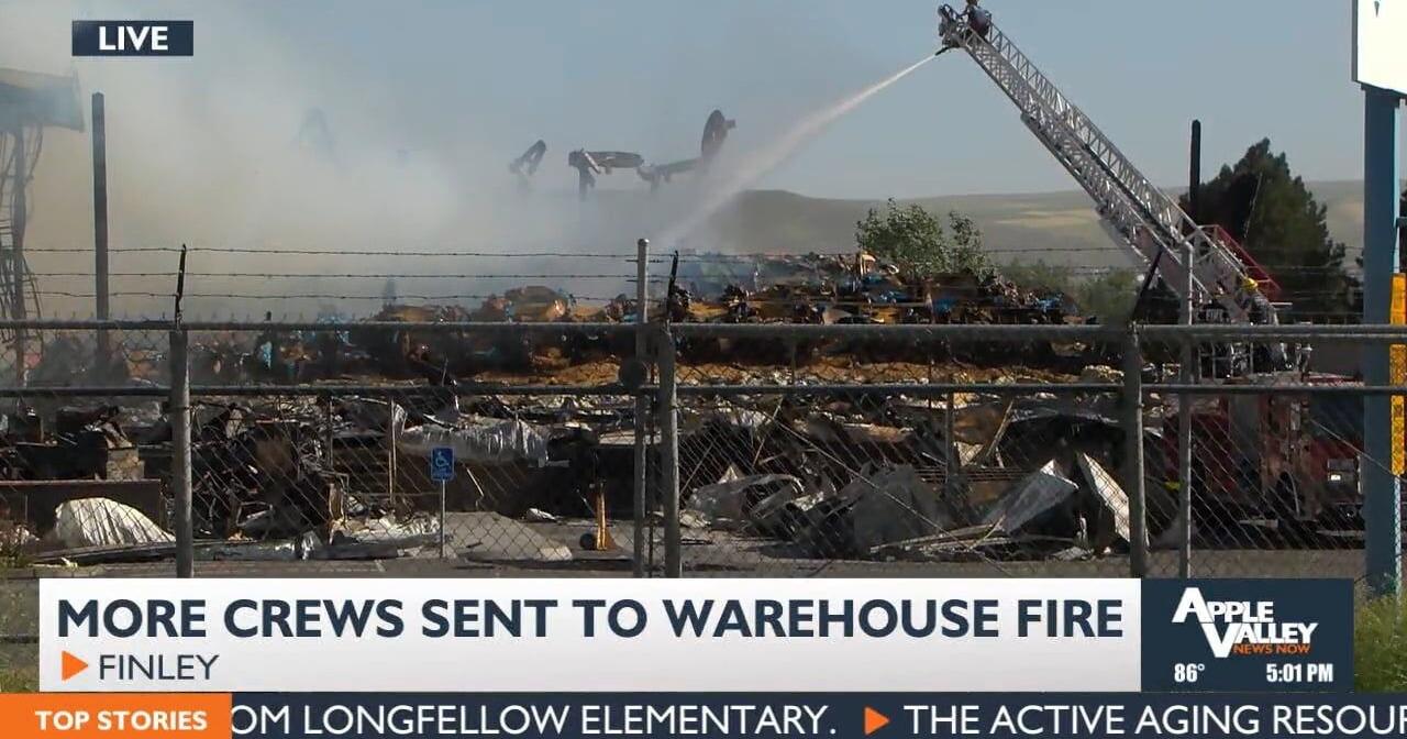 Benton County Commissioners Tour Finley Warehouse Fire - Vimarsana News