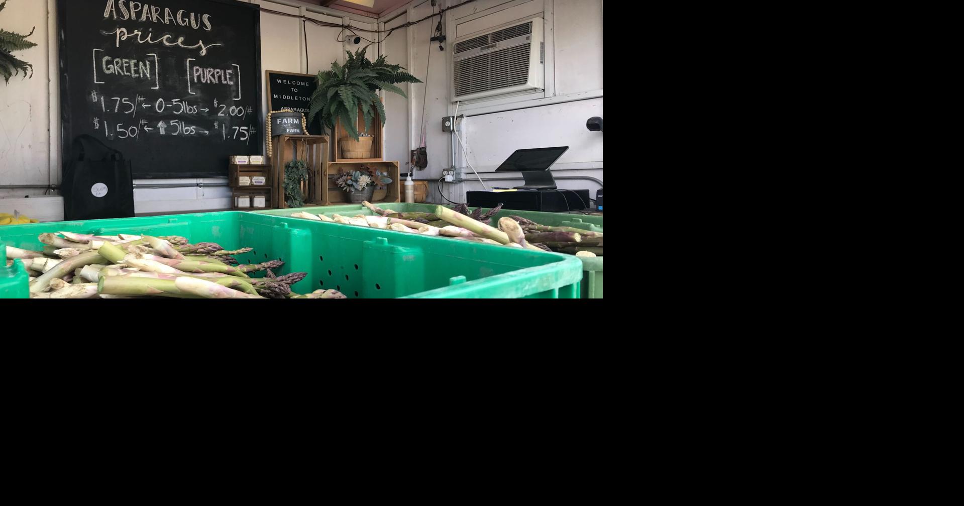 Middleton Farms offering curbside pickup, online ordering for asparagus