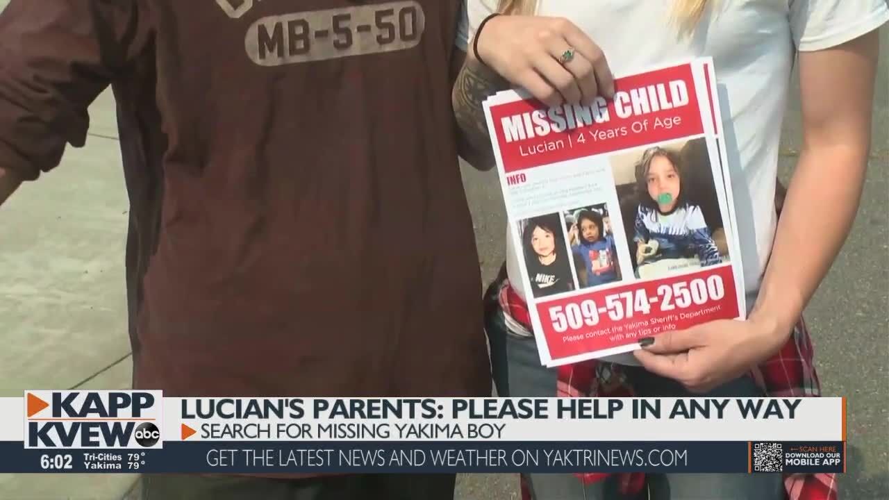 Please don't wait': Missing Yakima boy's parents speak out, plead for help  with search | Crime | applevalleynewsnow.com