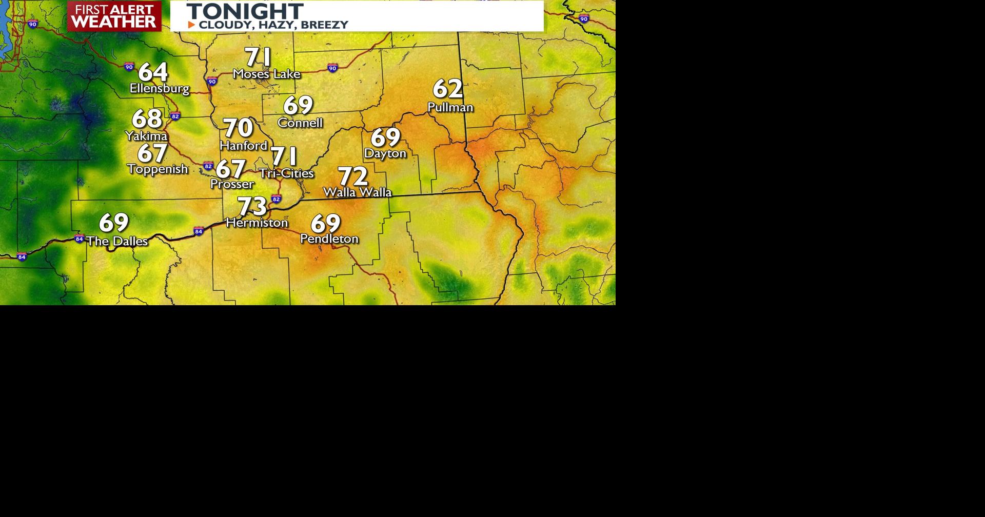 Warm and Hazy Tonight...Red Flag Warning...Cooler Weekend | News ...