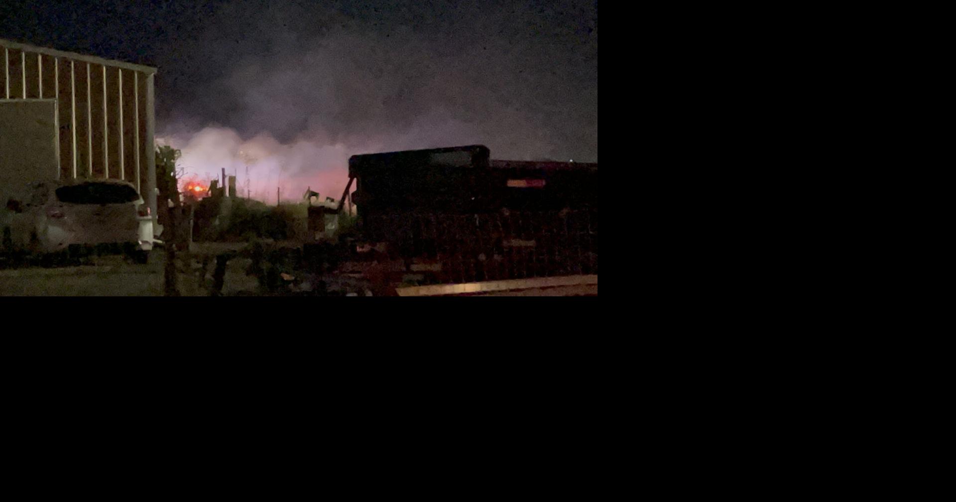 Fire crews battle blaze in residential area of Franklin County Sunday ...