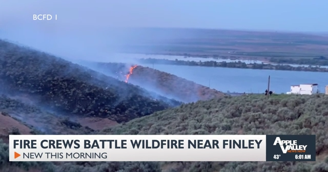 Several local fire crews extinguish 45-acre Finley fire near HWY397 ...