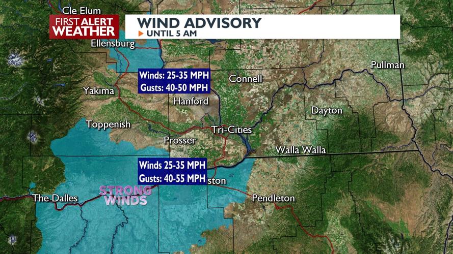 Wind Advisories in Effect for Cascade Gaps and Parts of North-Central ...